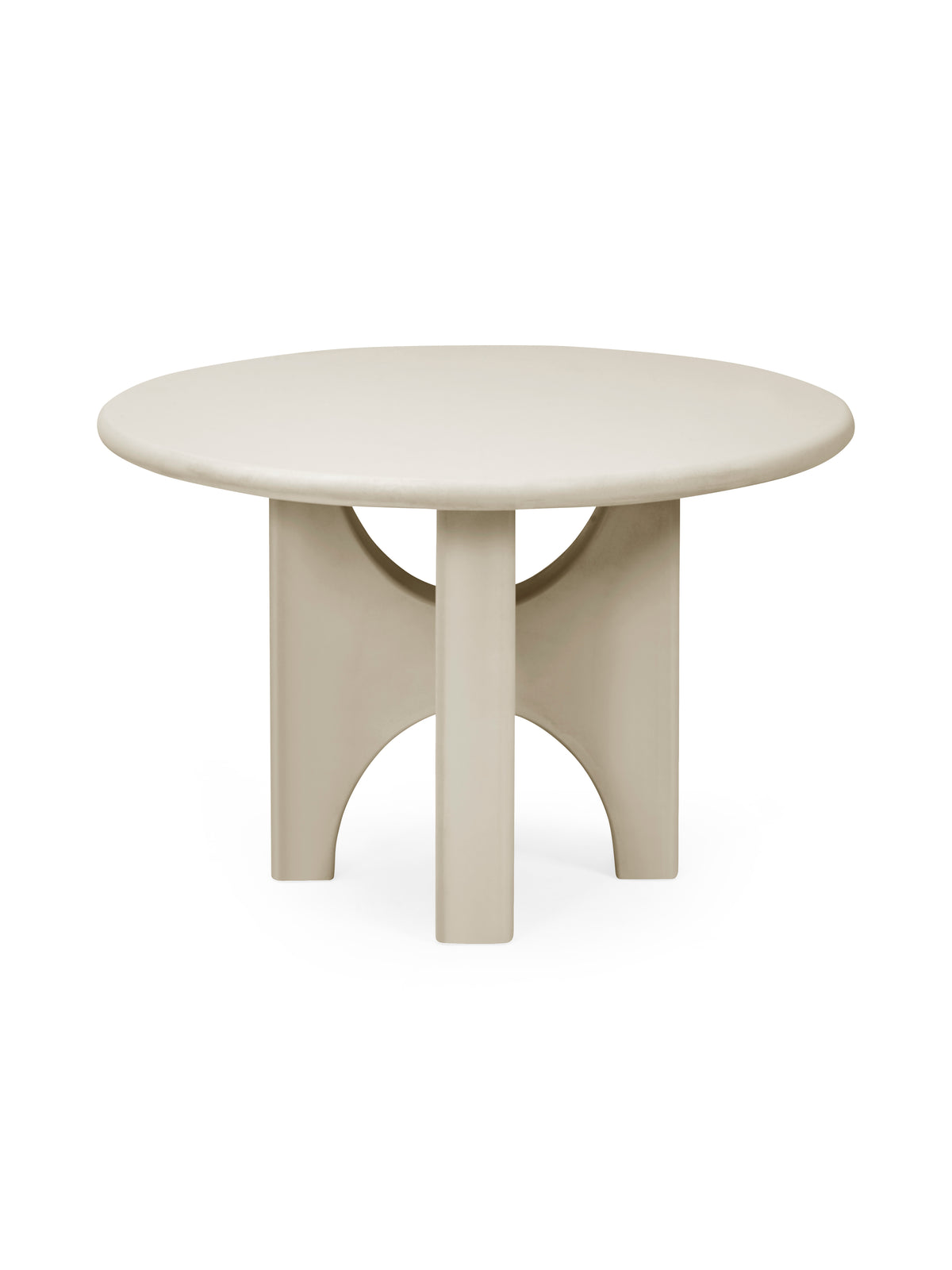 Thyra Round 4 Seater Dining Table - Grey Stone Effect