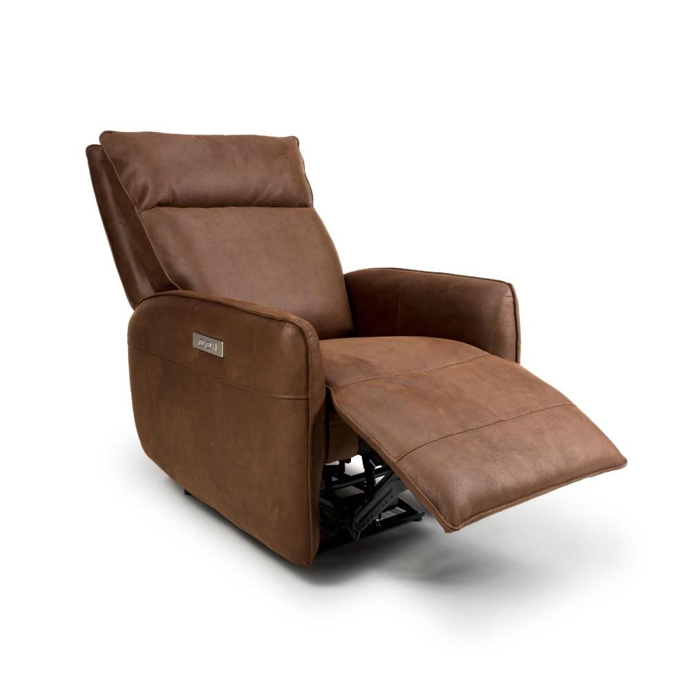Tucson Heated Power Recliner - Brown - Image 3