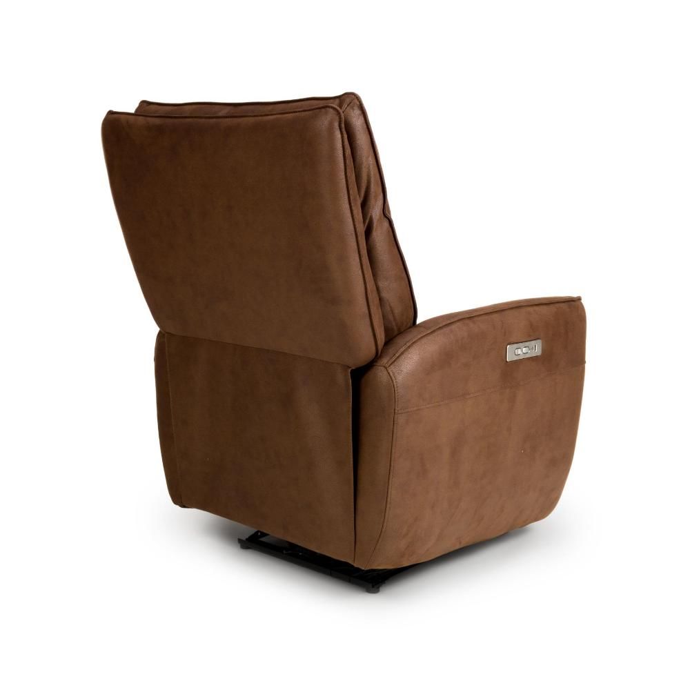 Tucson Heated Power Recliner - Brown - Image 9