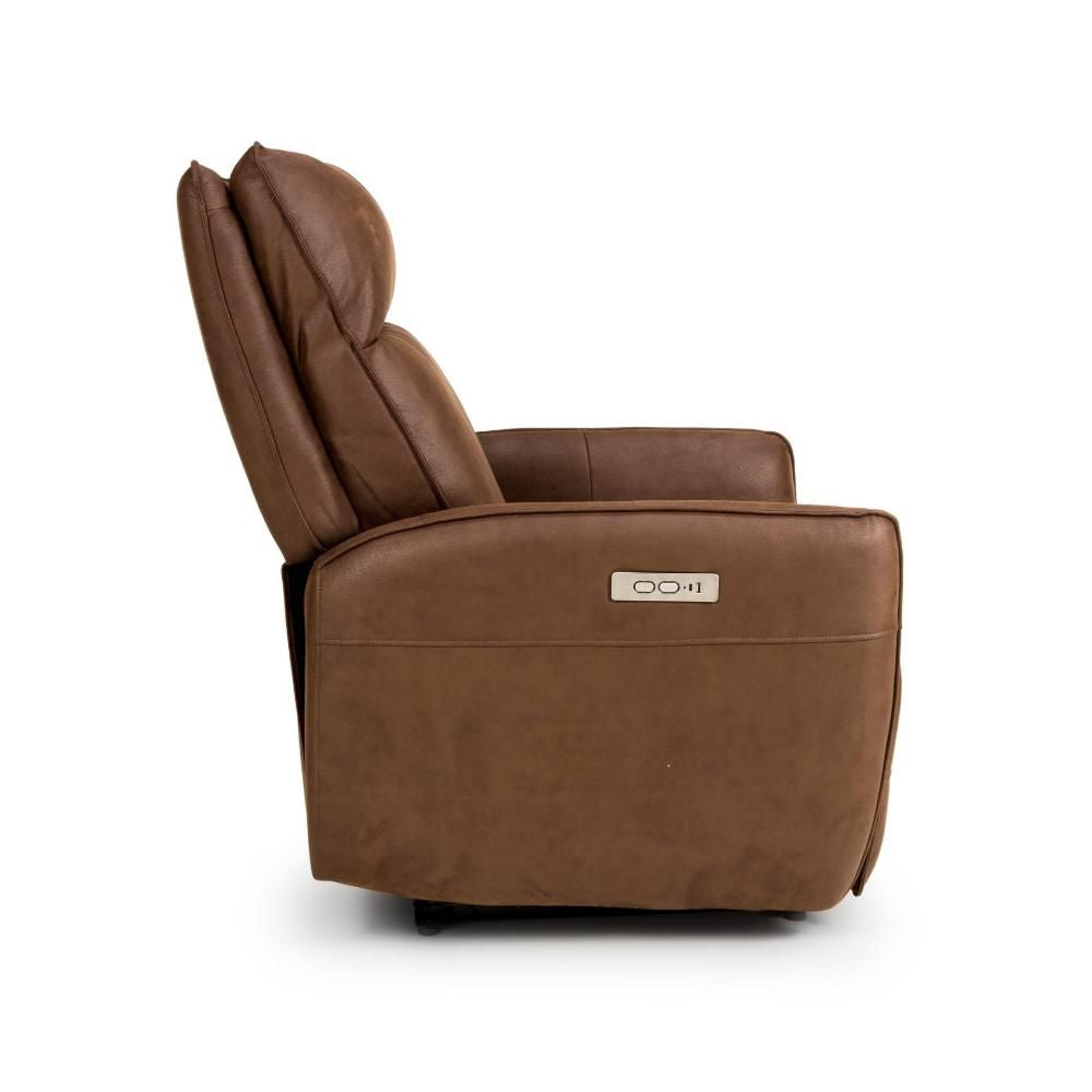 Tucson Heated Power Recliner - Brown - Image 10