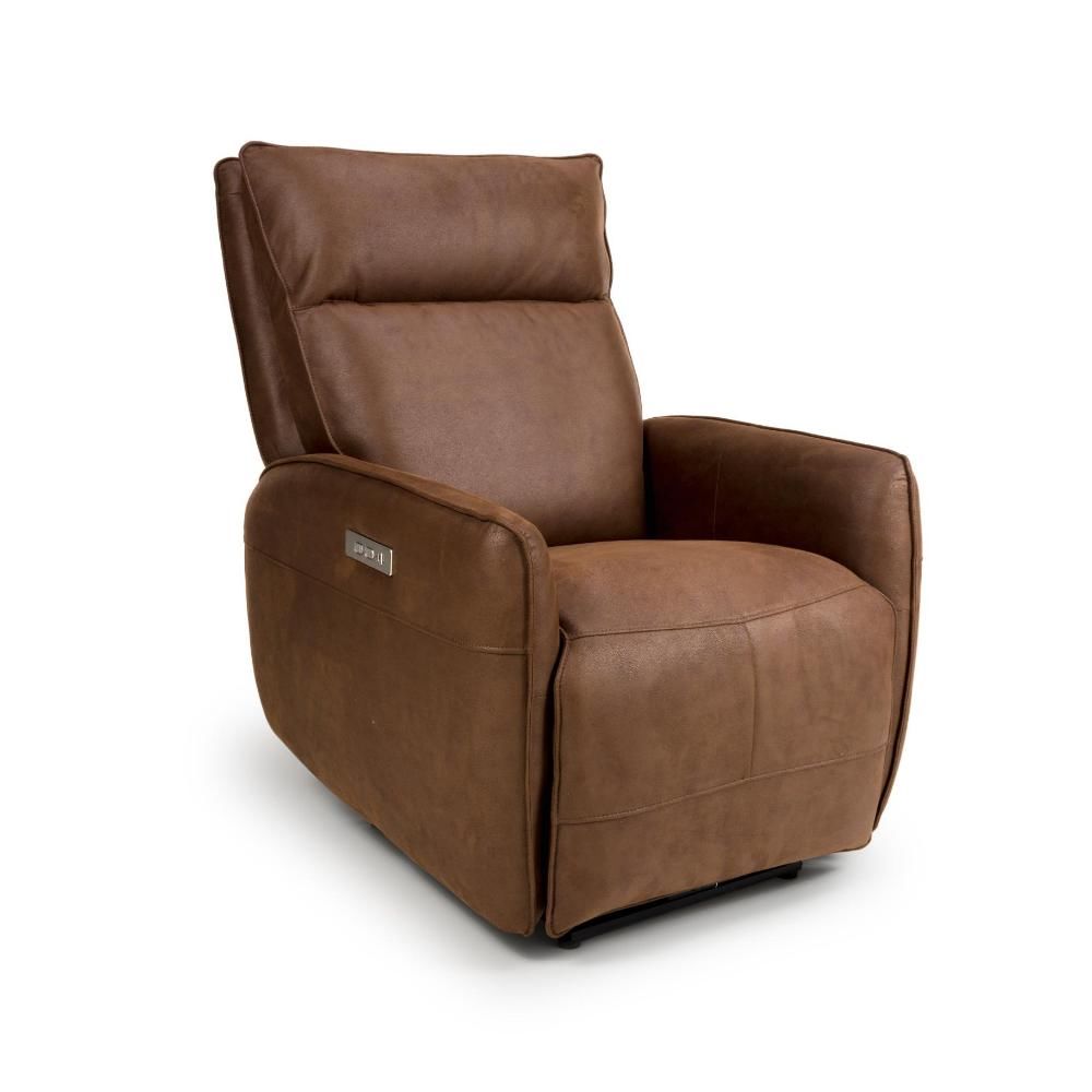 Tucson Heated Power Recliner - Brown - Image 11
