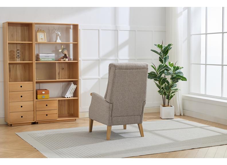Thistle Beige Fabric Fireside Armchair