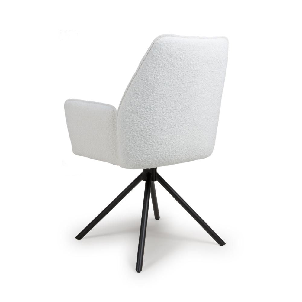 Uno Chair - Set of 2 - Ivory Boucle - Image 4