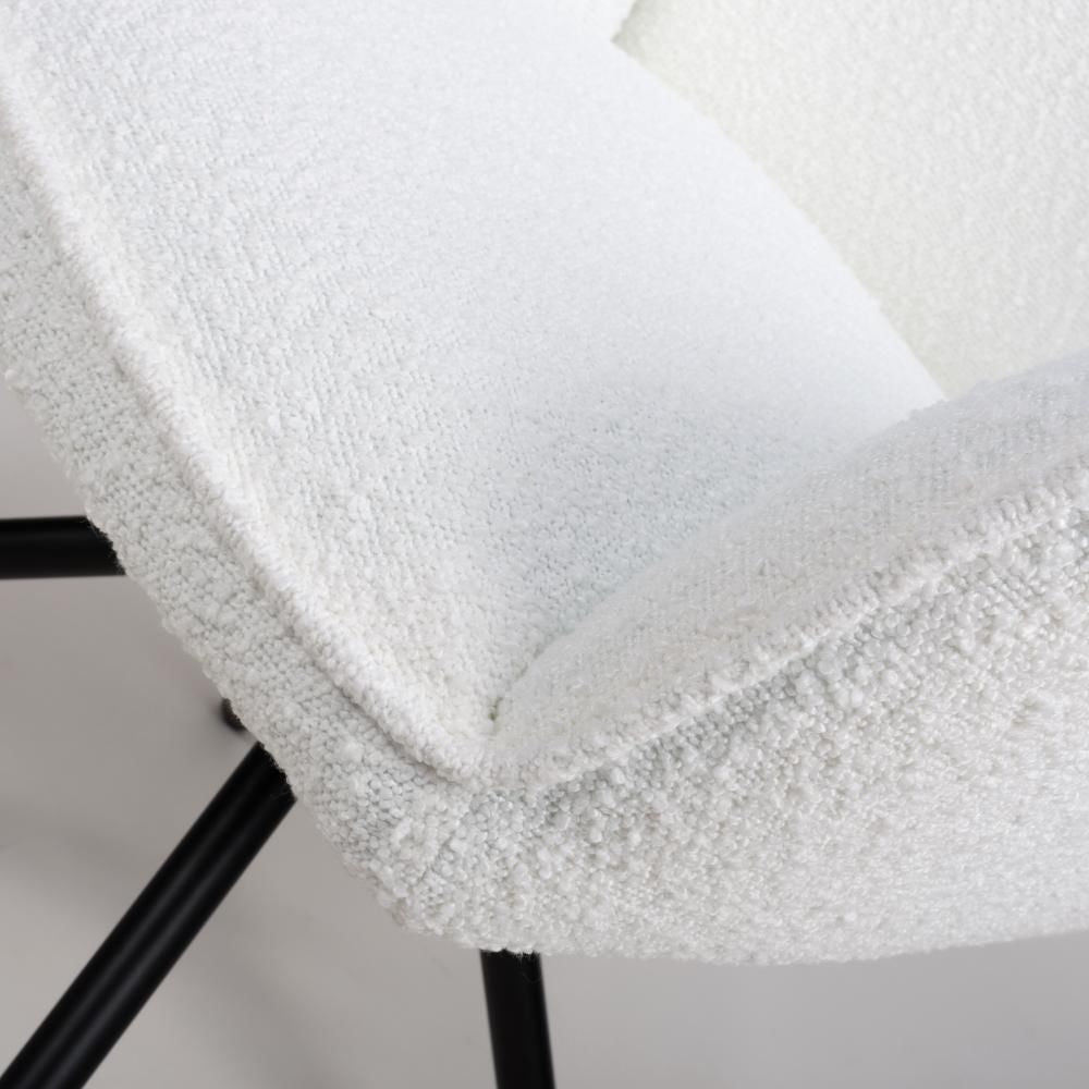 Uno Chair - Set of 2 - Ivory Boucle - Image 6