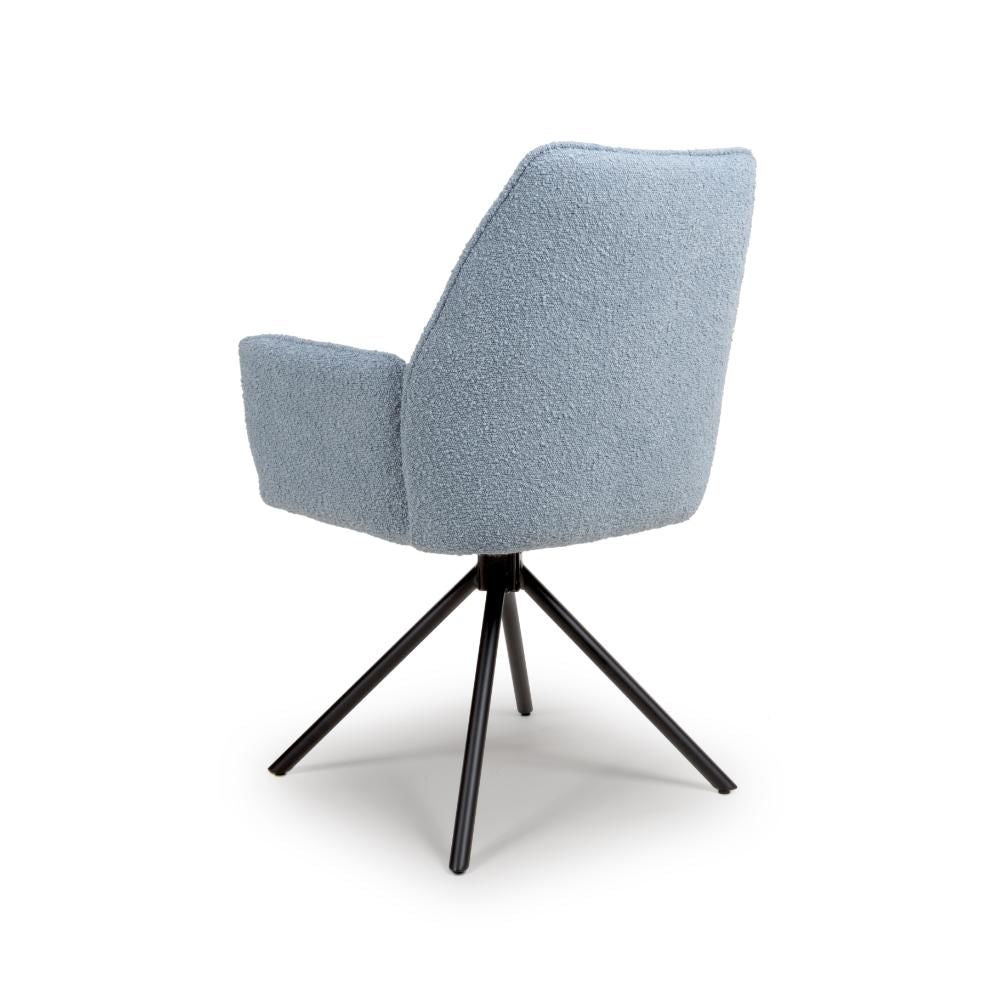 Uno Chair - Set of 2 - Light Blue Boucle - Image 2