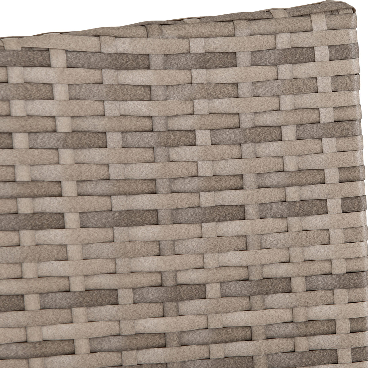 Willow 4 Piece Garden Set Grey Rattan/Grey Fabric/Clear Glass