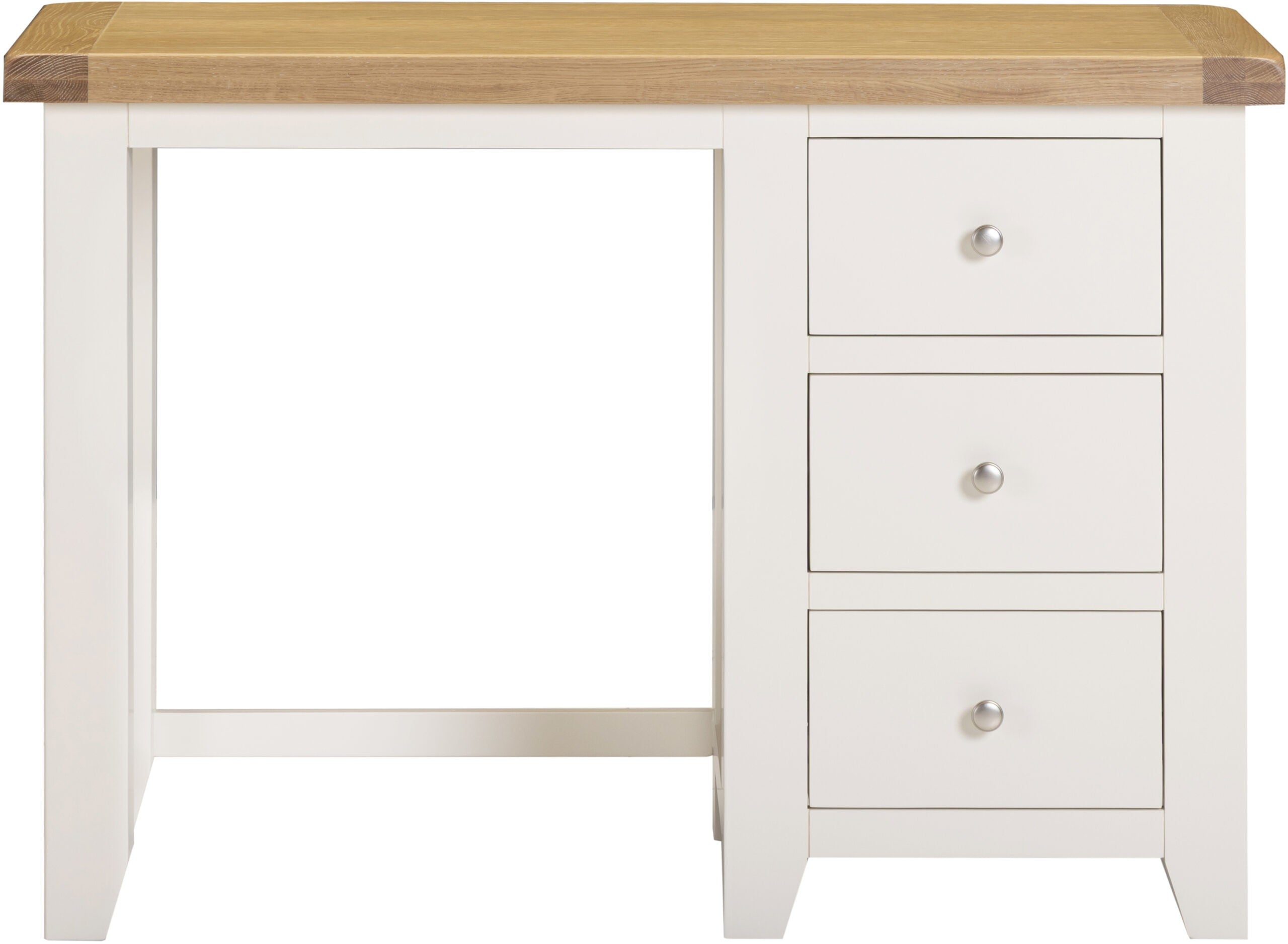 Windsor 3 Drawer Dressing Table Ivory/Oak