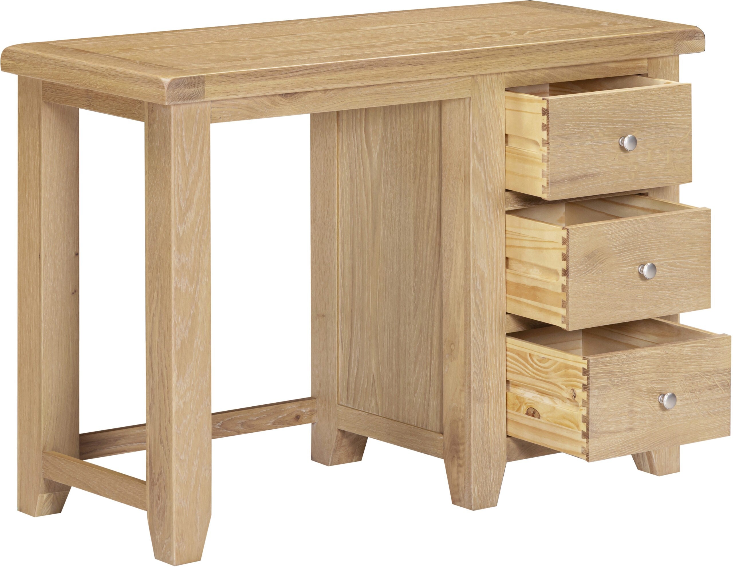 Windsor 3 Drawer Dressing Table Natural Oak