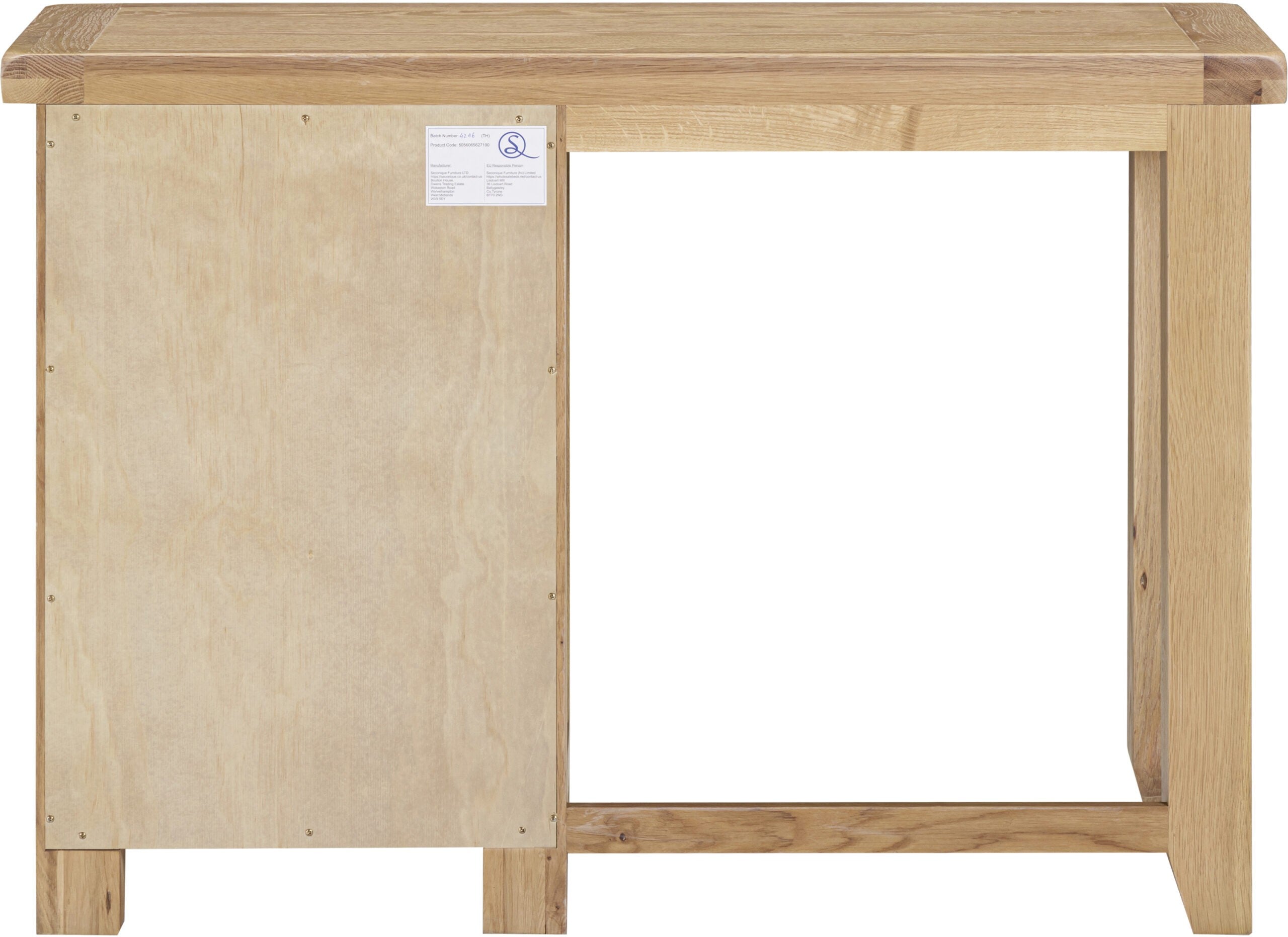 Windsor 3 Drawer Dressing Table Natural Oak