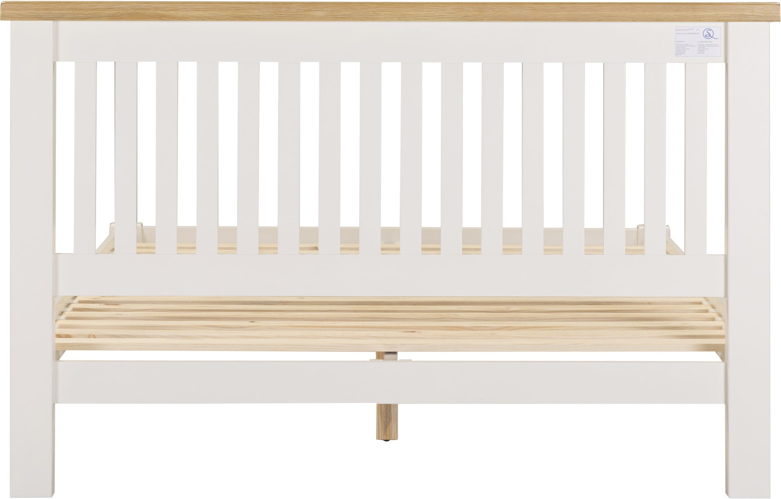 Windsor 5' Bed Low Foot End Ivory/Oak