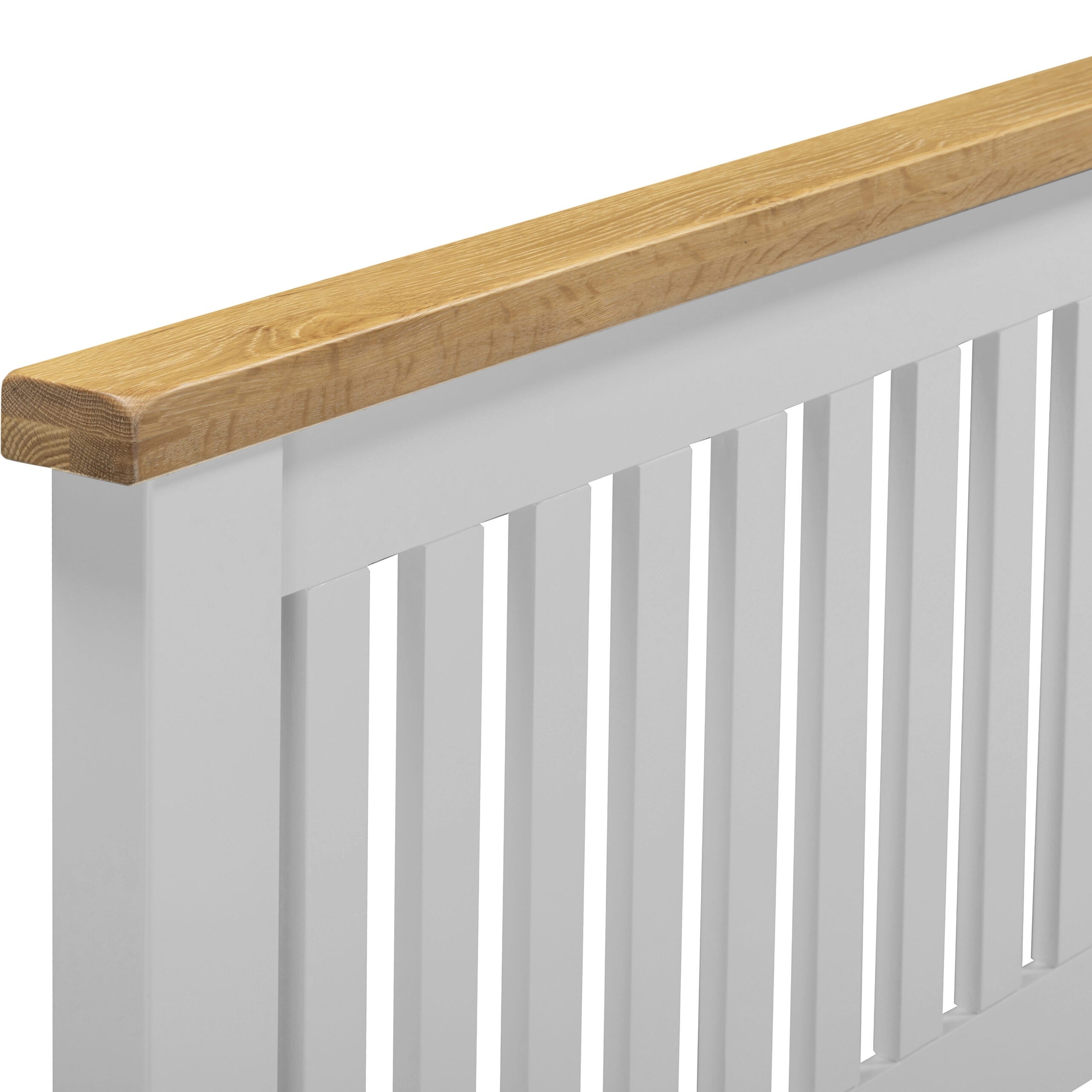 Windsor 5' Bed Low Foot End Pebble Grey/Oak