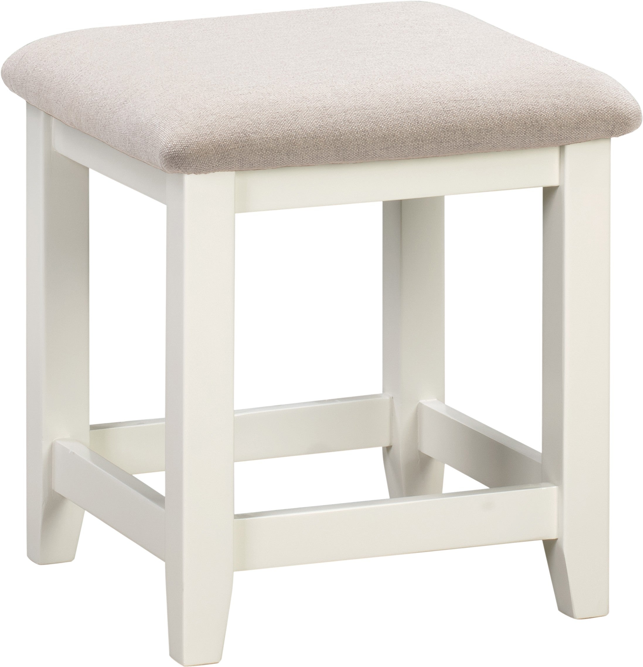 Windsor Dressing Table Stool Ivory/Oat Fabric