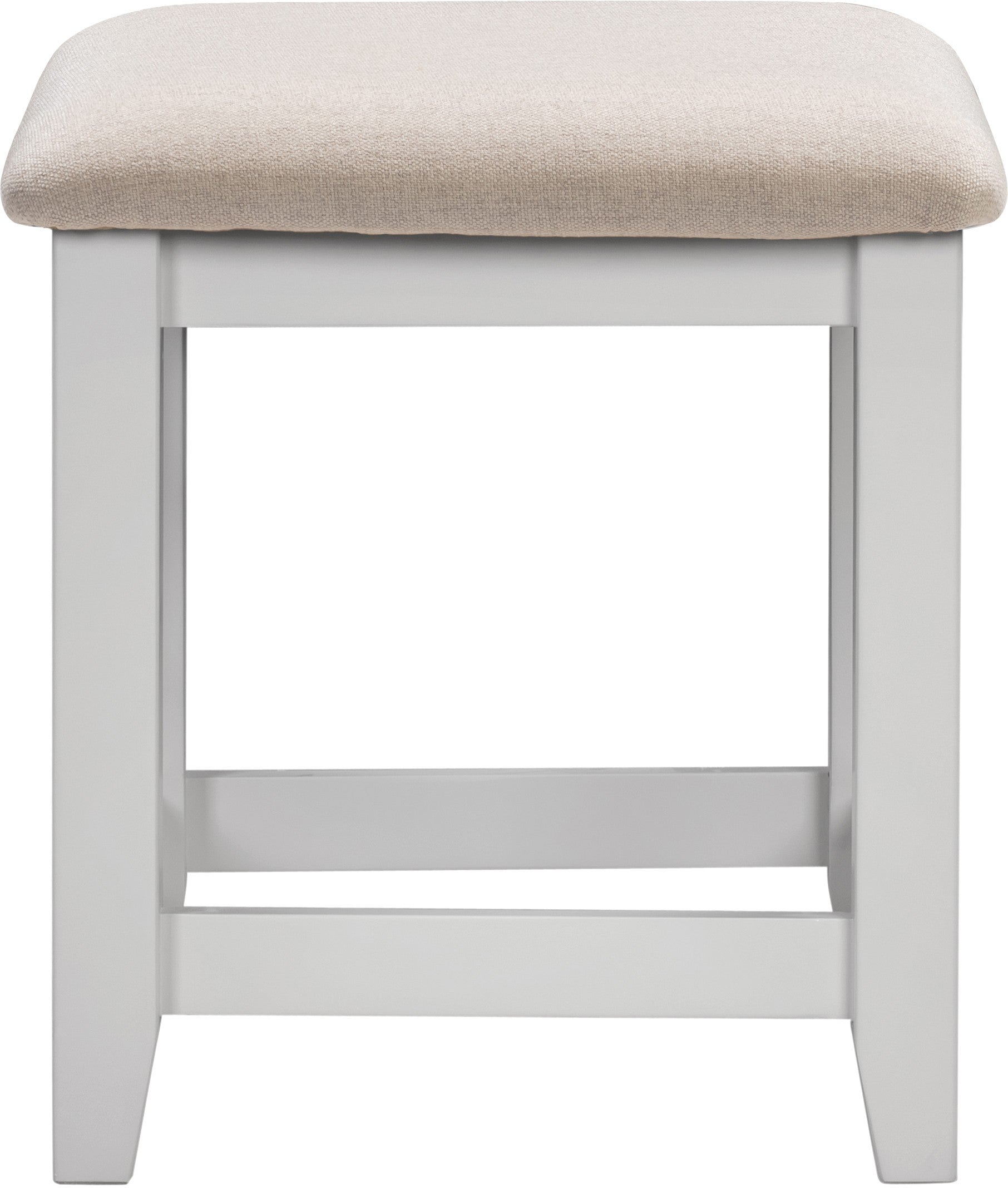 Windsor Dressing Table Stool Pebble Grey/Oat Fabric