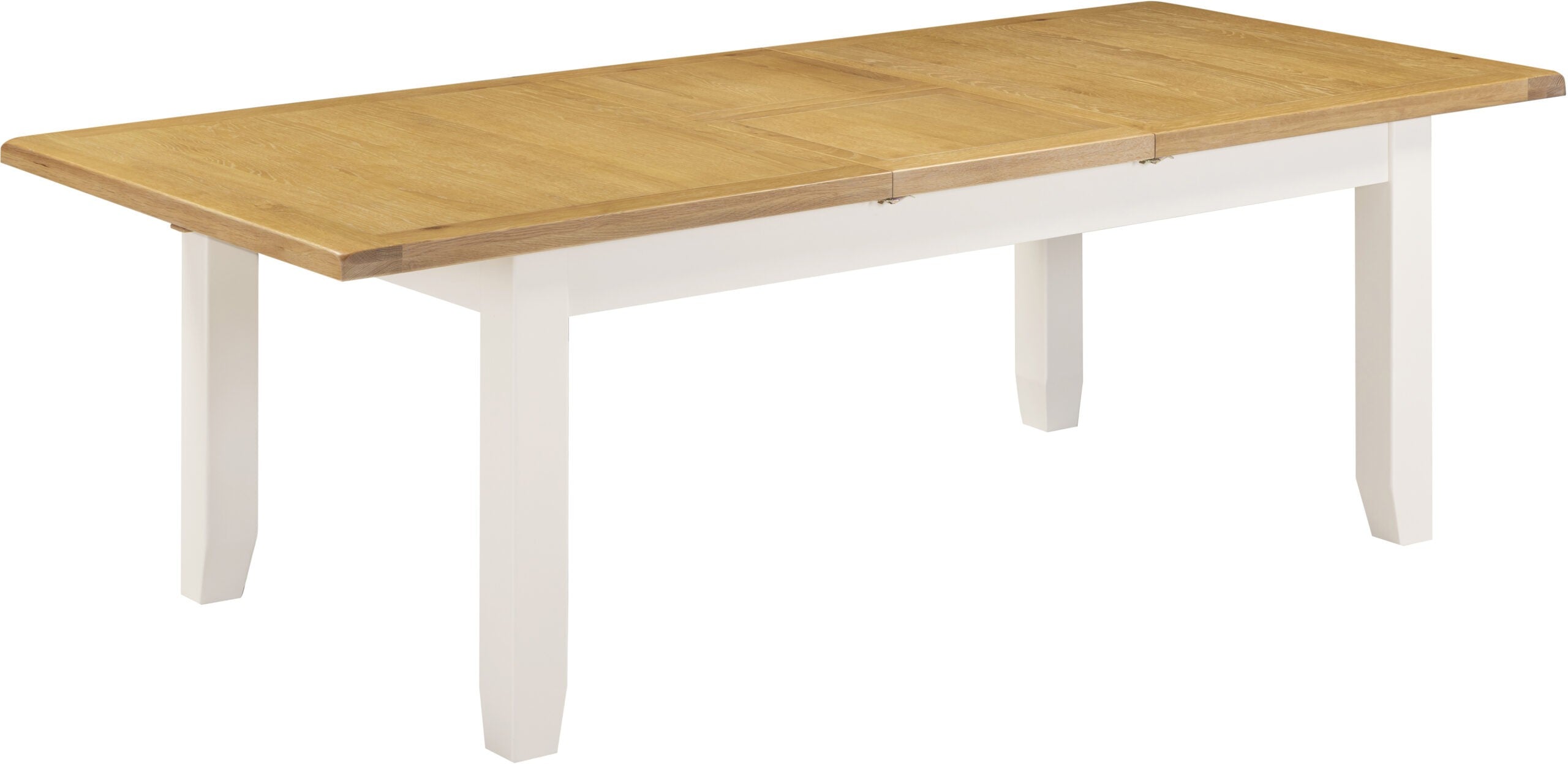 Windsor Large Extending Dining Table Ivory/Oak