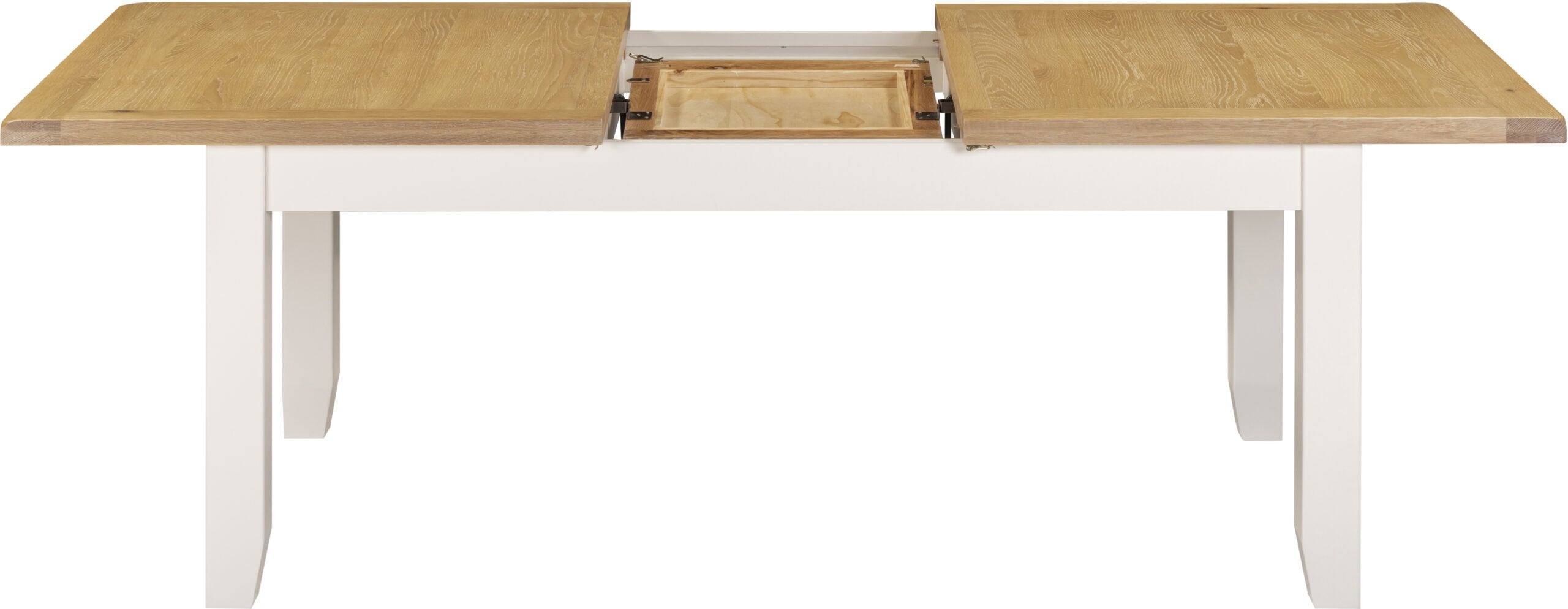 Windsor Large Extending Dining Table Ivory/Oak
