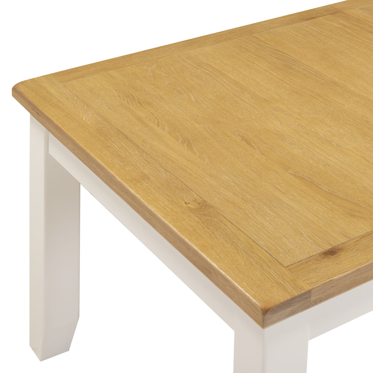 Windsor Large Extending Dining Table Ivory/Oak