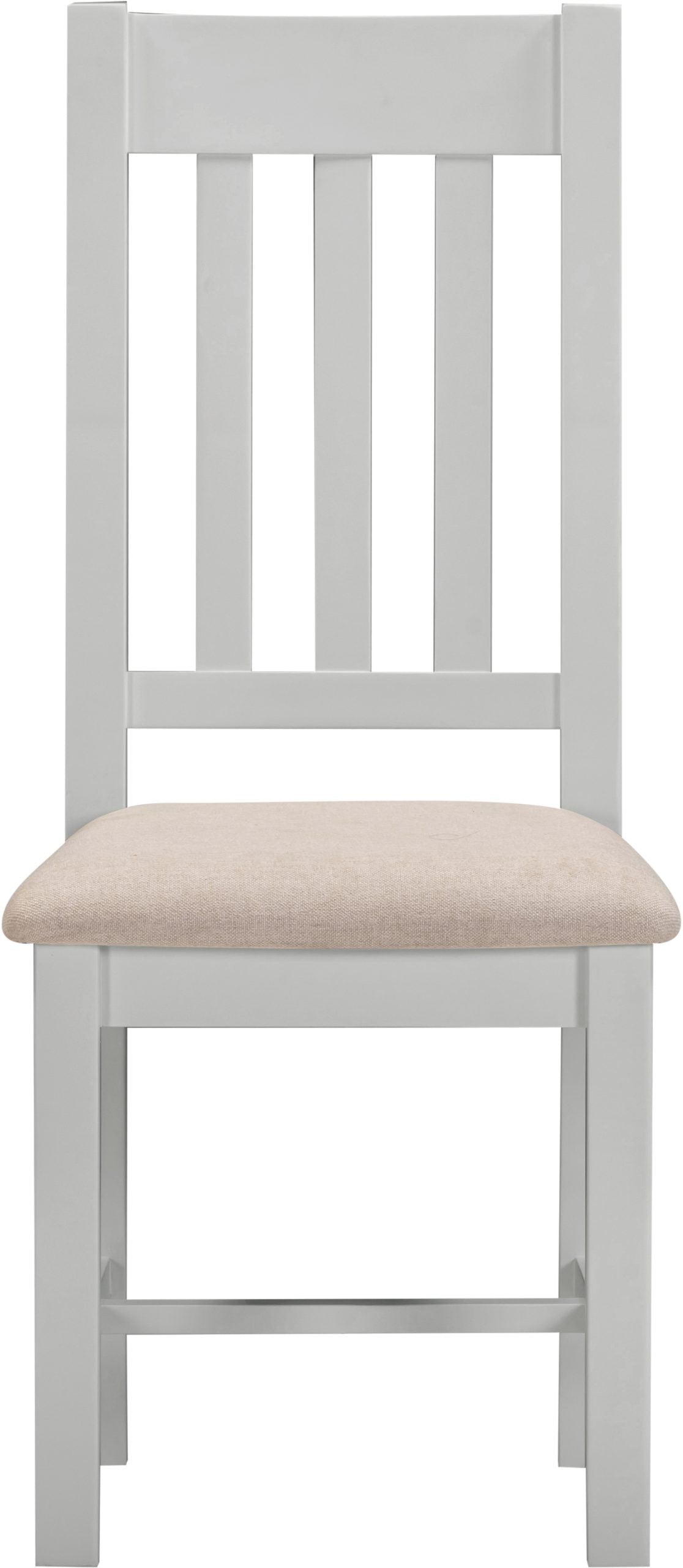 Windsor Slatted Chair (Box of 2) Pebble Grey/Oat Fabric