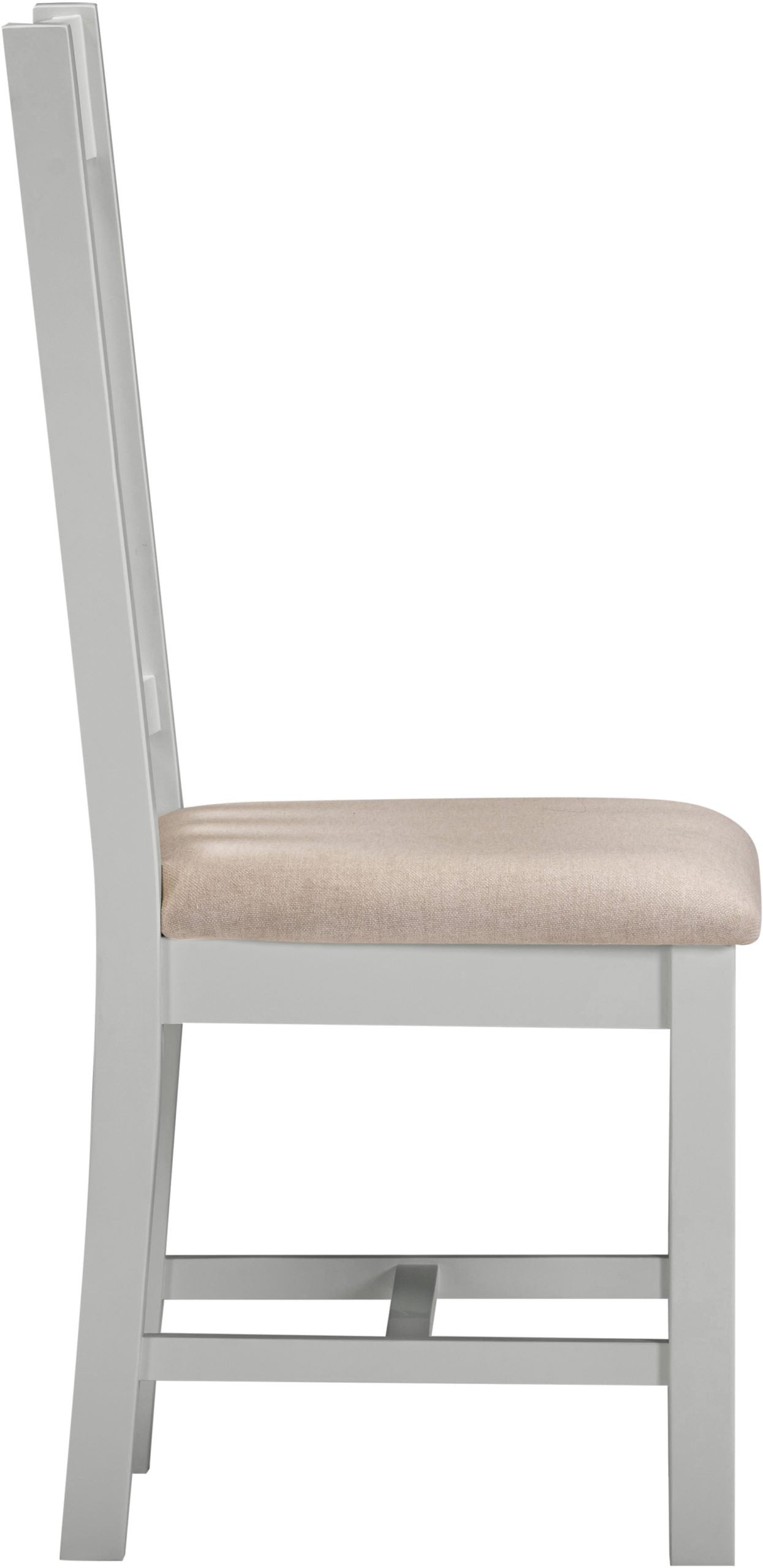 Windsor Slatted Chair (Box of 2) Pebble Grey/Oat Fabric