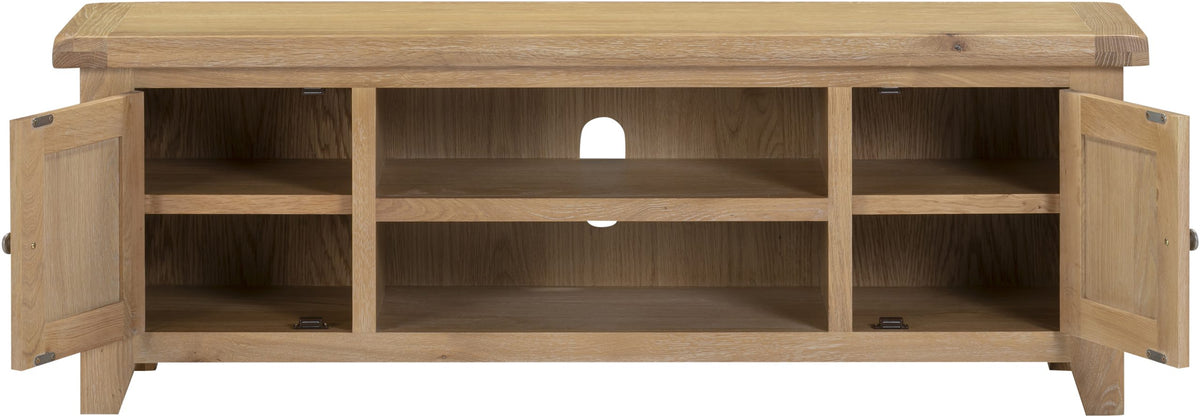 Windsor Straight TV Unit Natural Oak