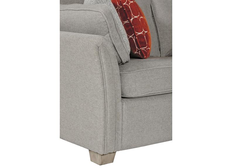 Winnie 3 Seater Sofa – Natural Upholstery with Bolster Cushions