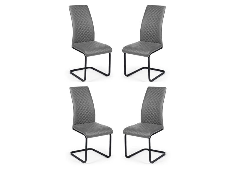 Luca 80cm Round Dining Table W/Xavier Chairs (Pre-Order Black)