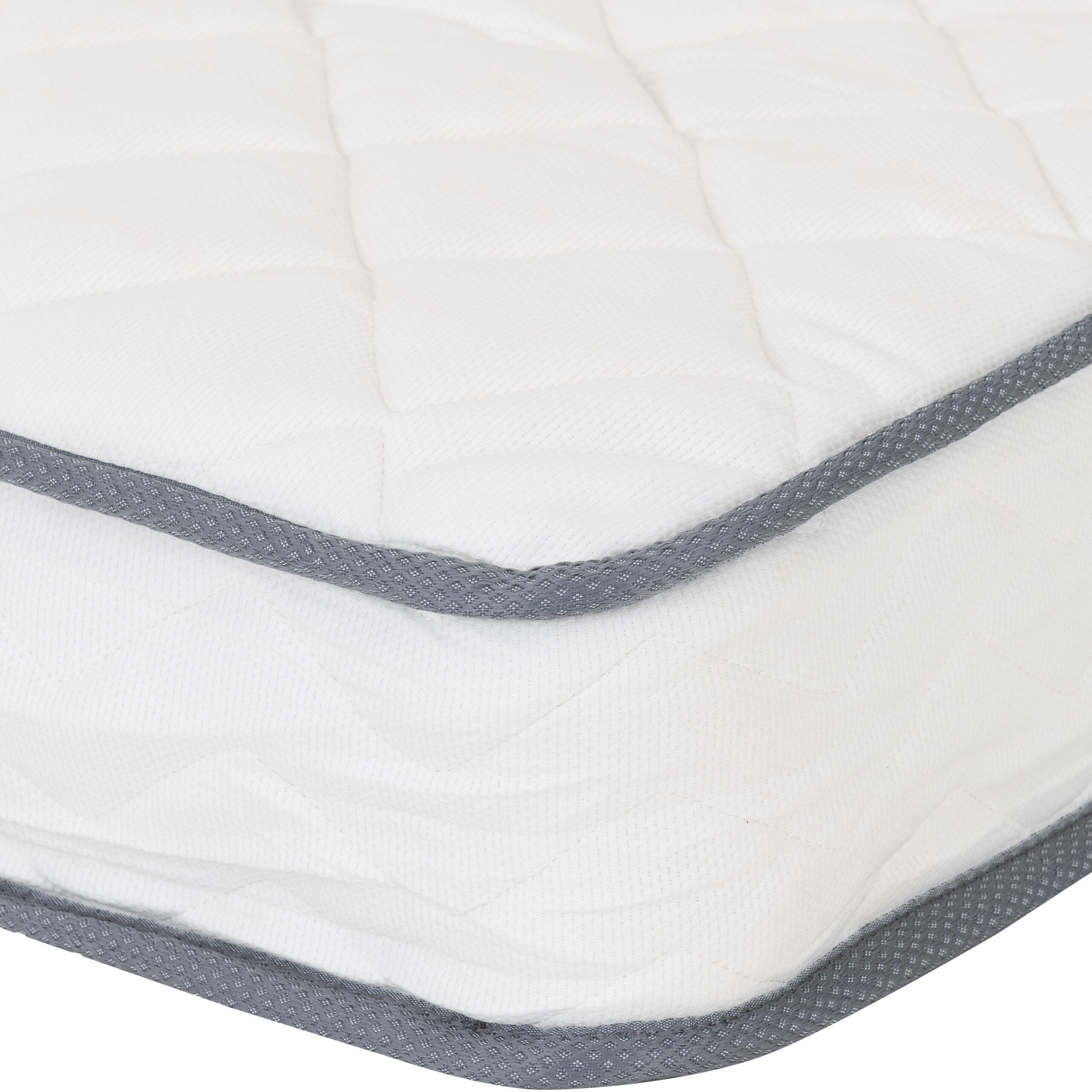 Yasmin 4'6" Roll-Up Mattress 18cm (Bonnel Spring) White