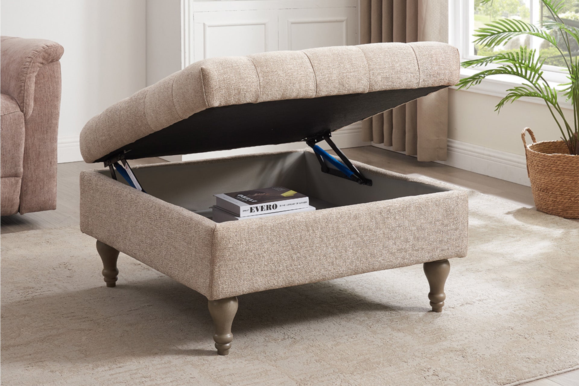 Abbott Button Top Storage Ottoman