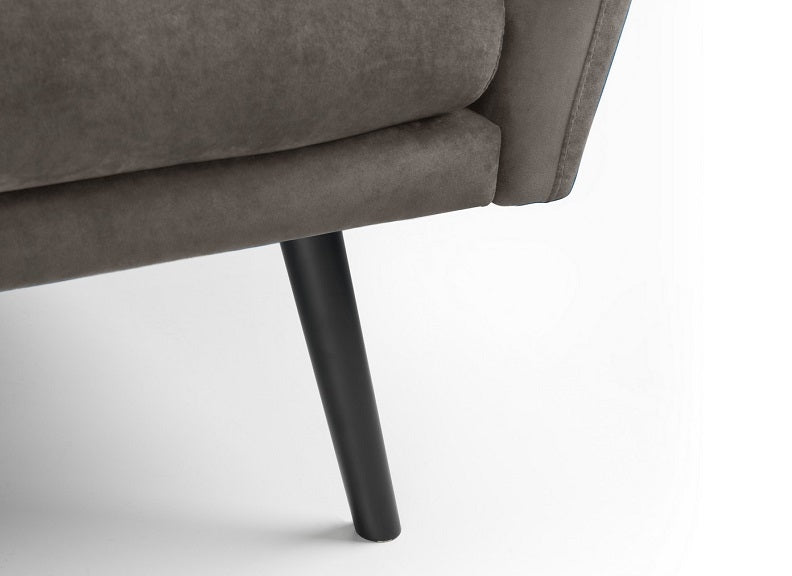 Afina Grey Velvet Sofa Bed Leg