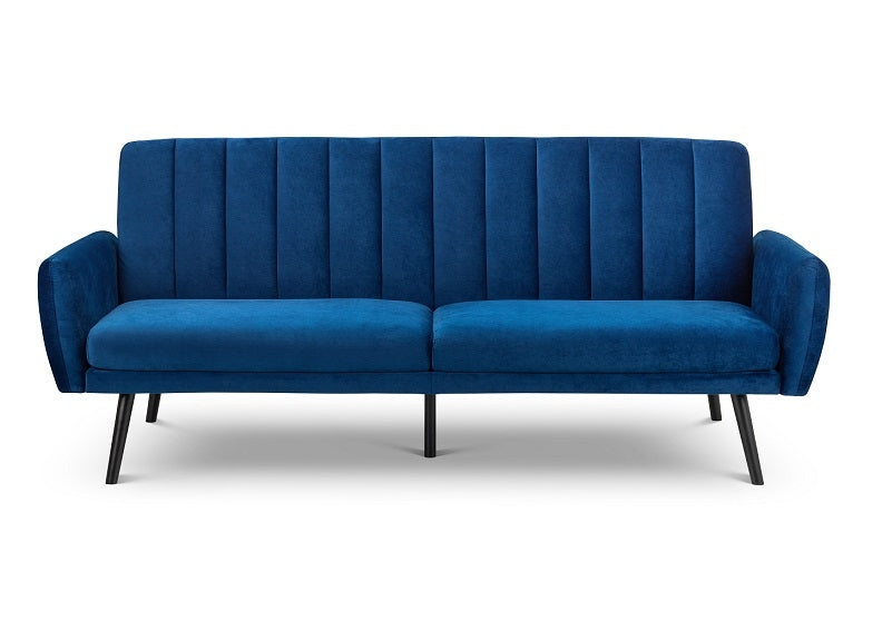 Afina BlueVelvet Sofa Bed open