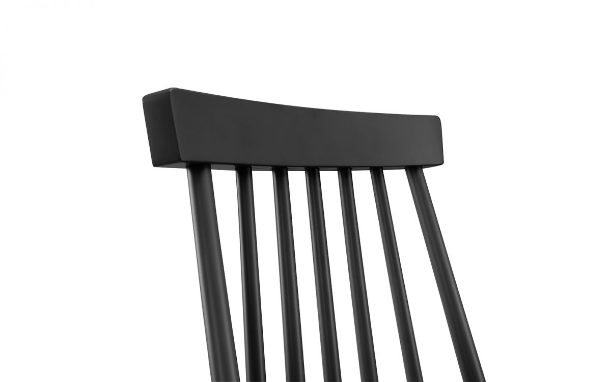 Alassio Spindle Back Dining Chair - Black | Timeless Elegance for Modern Homes