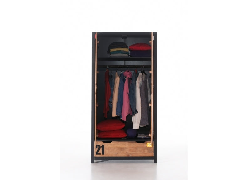 Alex Two Door Wardrobe - inside