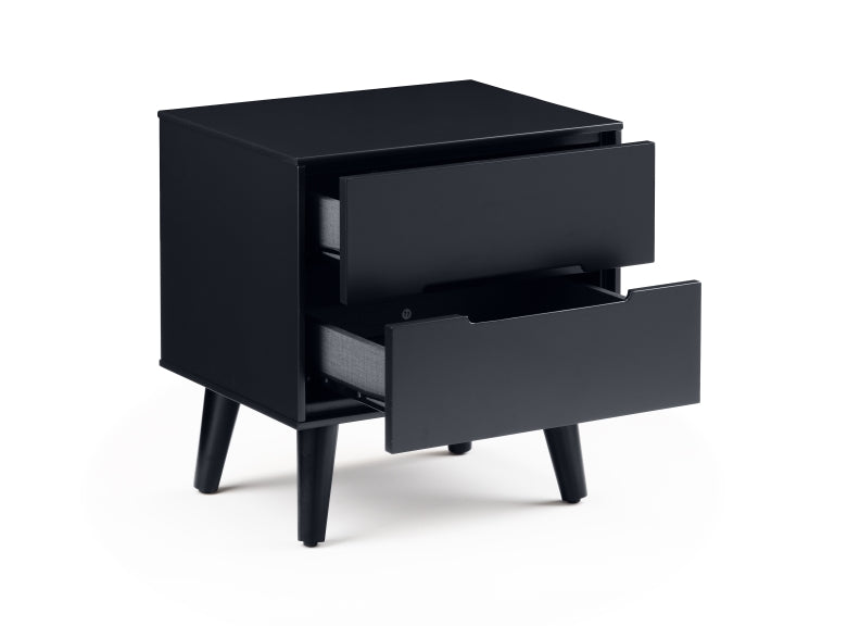 Alicia Grey Two Drawer Bedside