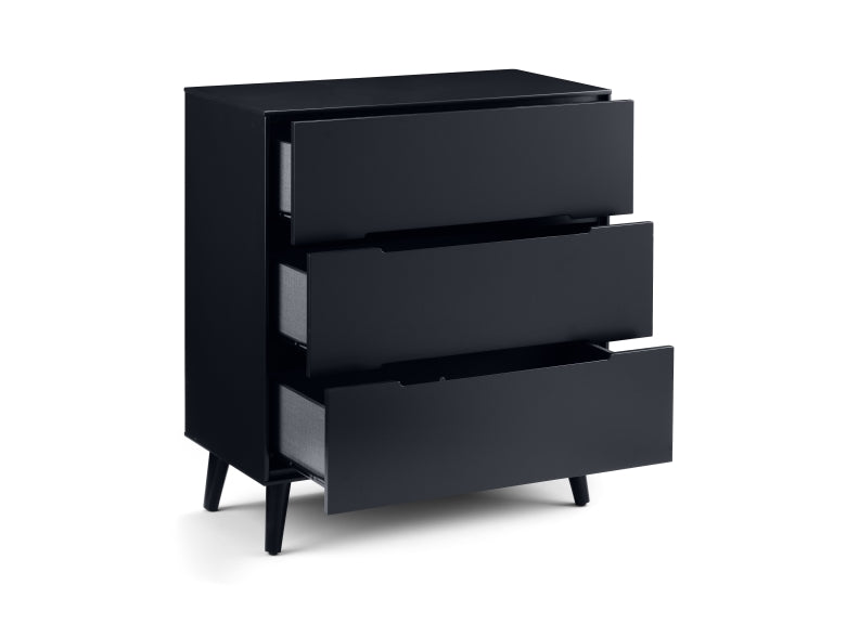 Alicia Grey Three Drawer Chest