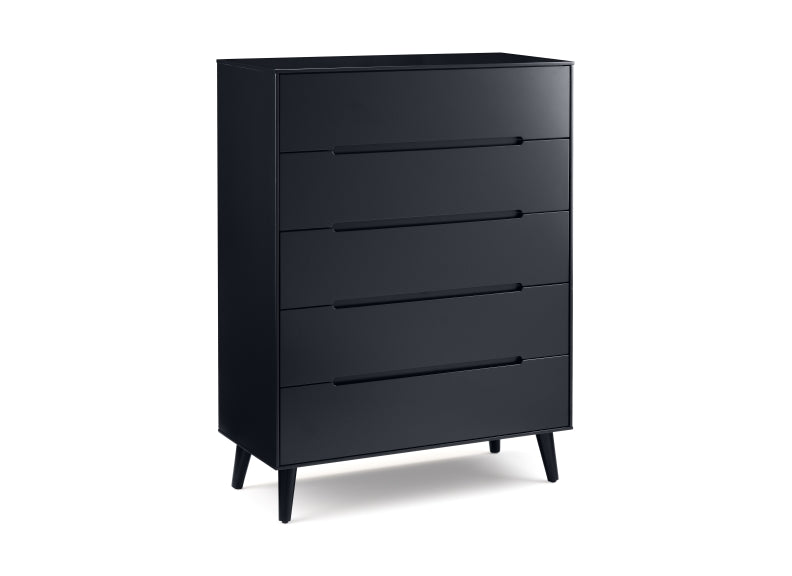 Alicia Grey Five Drawer Chest