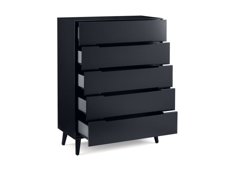 Alicia Grey Five Drawer Chest