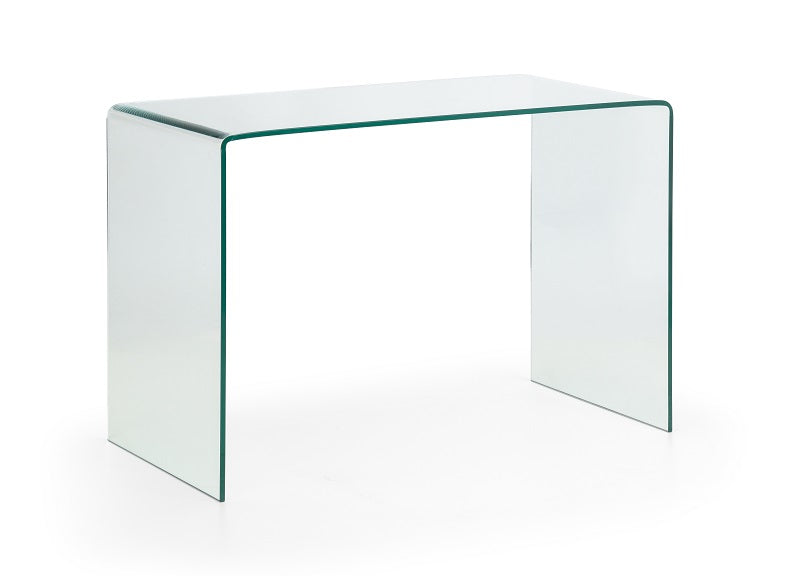 Amalfi Curved Glass Desk