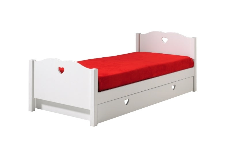 Amori 90 cm Single Bed And 17 s Slatted Base W/Optional Drawer