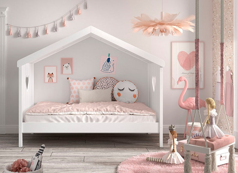 Amori House Bed W/Open Back And Optional Under Bed