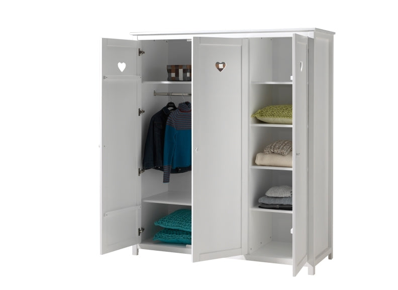 Amori Three Door Wardrobe Interior