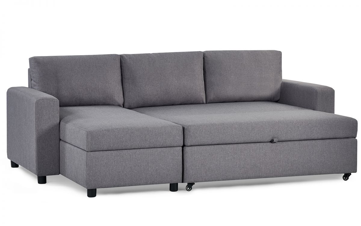 Angel Sofa Bed With Storage - Light Grey | Stylish Comfort Meets Practical Functionality
