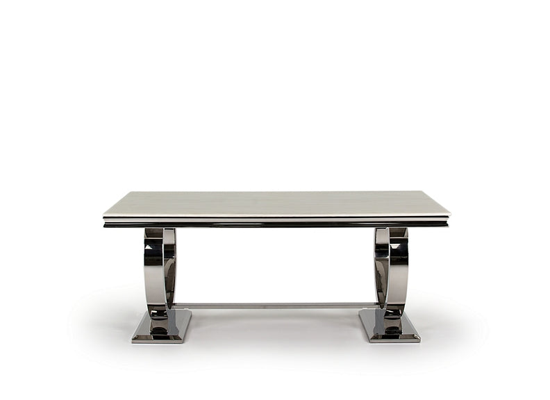 Arianna Marble Dining Table - cream