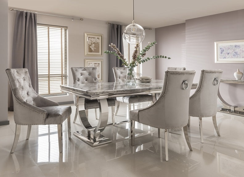 Arianna Grey Dining Room