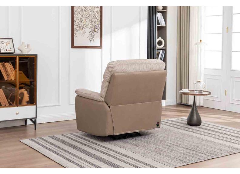 Arlington Cord Fabric Powered Reclining Armchair | Ultra-Comfort Dual-Texture Design (Copy)