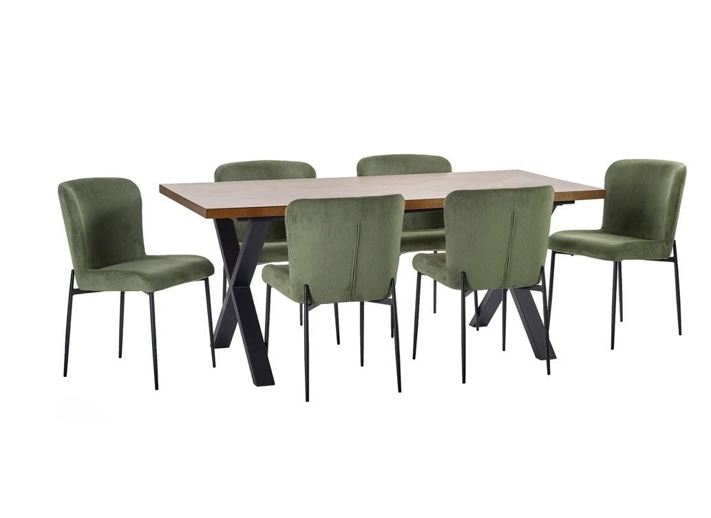Aron Dining Table W/Leonie Dining Chairs Or Benches