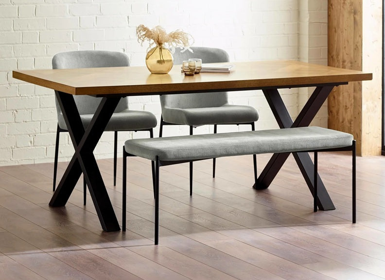 Aron Dining Table W/Leonie Dining Chairs Or Benches