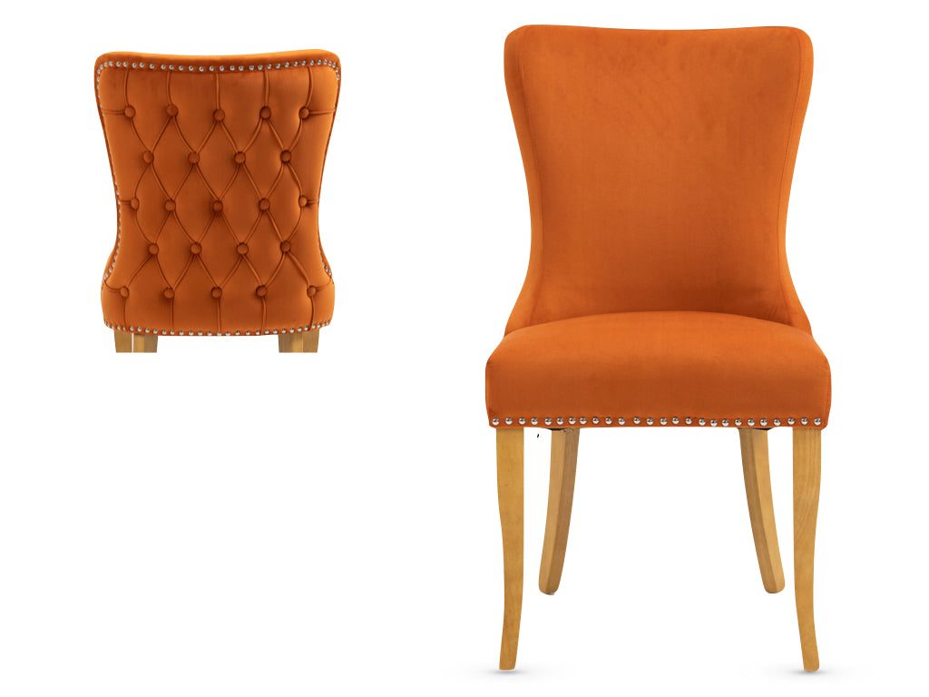 Pair of Ashley Dining Chair Burnt Orange