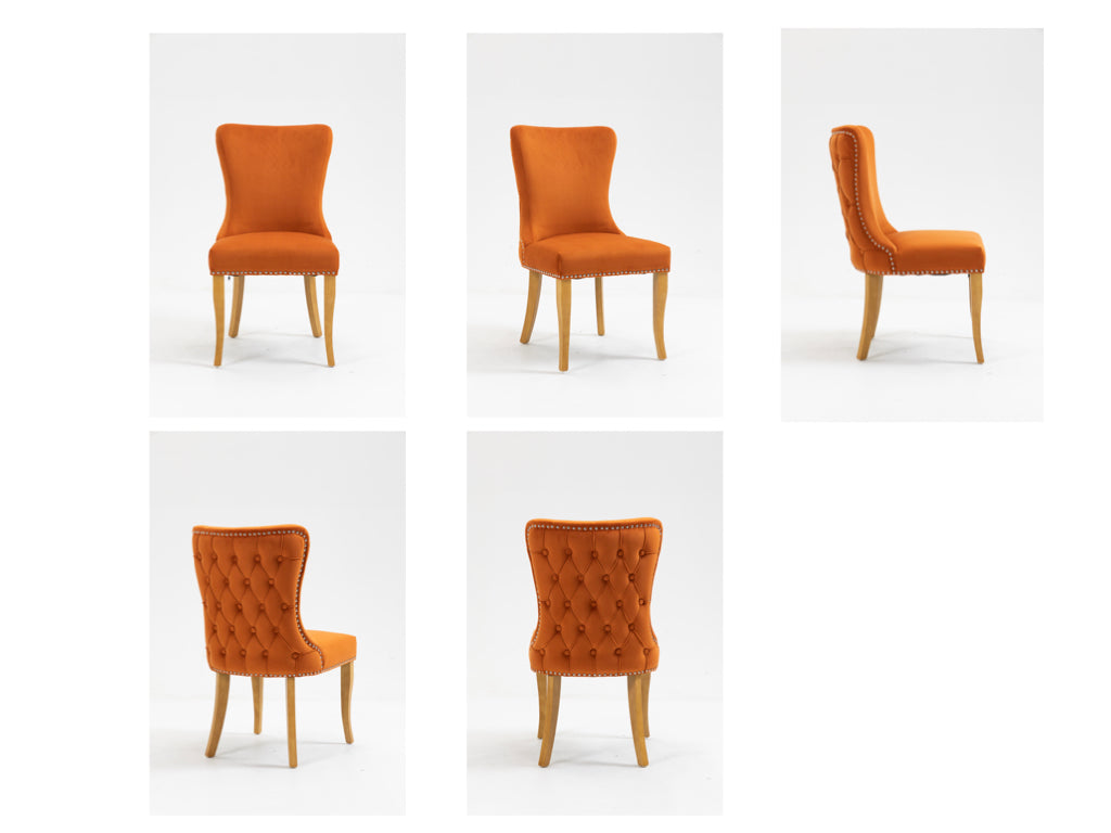 Pair of Ashley Dining Chair Burnt Orange