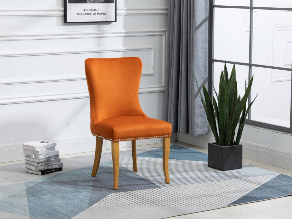 Pair of Ashley Dining Chair Burnt Orange
