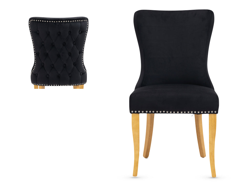 Pair of Ashley Dining Chair Jet Black