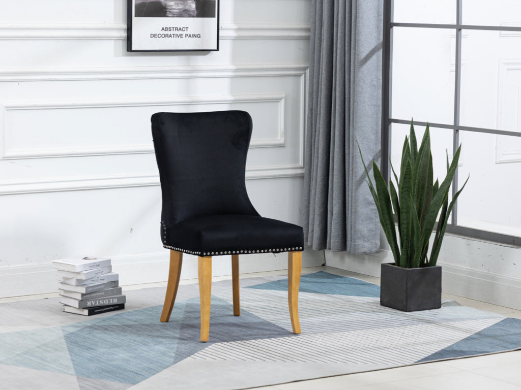 Pair of Ashley Dining Chair Jet Black